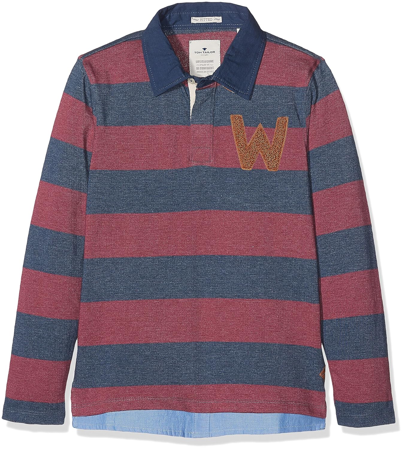 tom tailor 儿童男孩款 polo 衫 blue (dark denim blue 6758) 152